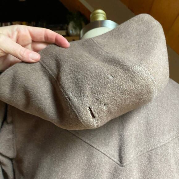 Very Vintage Wool Duster Coat with Hood - Picture 9 of 12